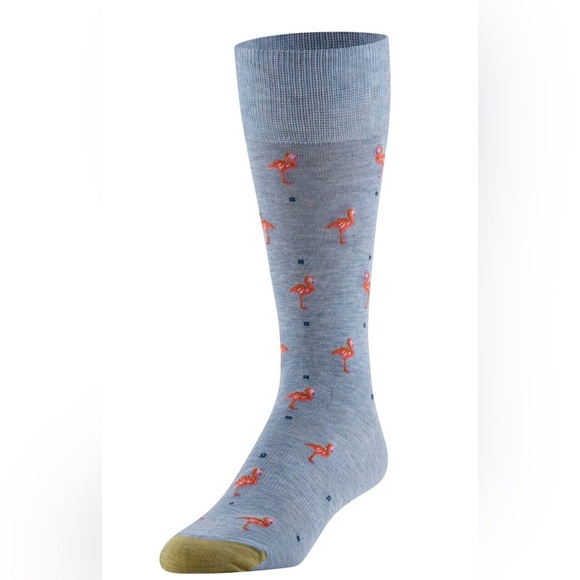 GoldToe Edition Mens Flamingos Crew Socks Assorted, 3 Pack - Picture 5 of 6